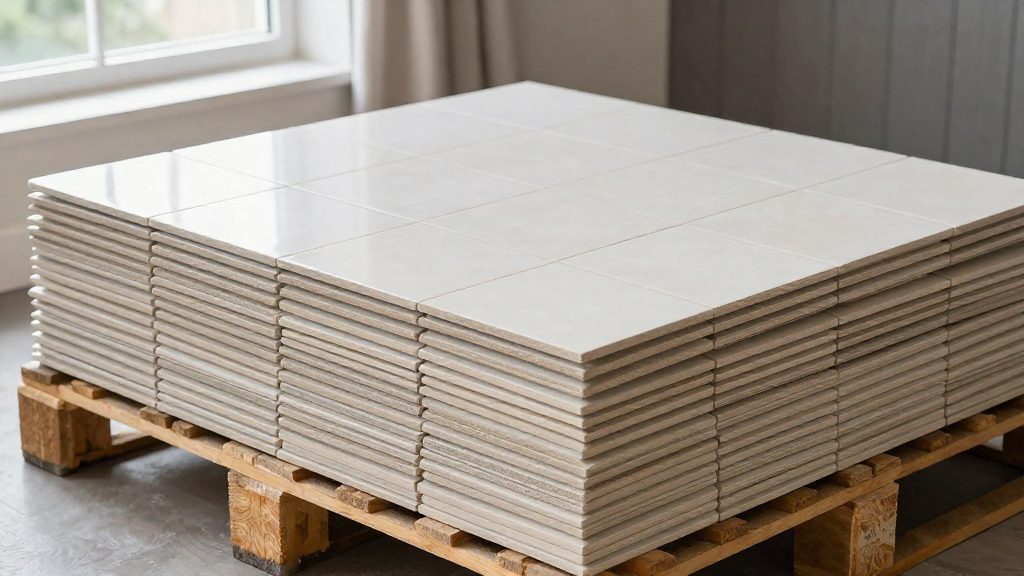 Rechenbeispiel: Großformatige Bodenfliesen 60 × 60 cm