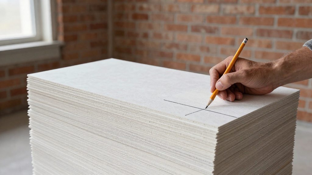 Wie viele Gipskartonplatten brauche ich für eine Wand?