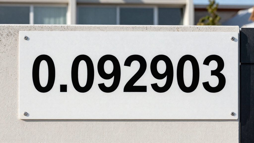 How do you convert square feet to square metres and litres?