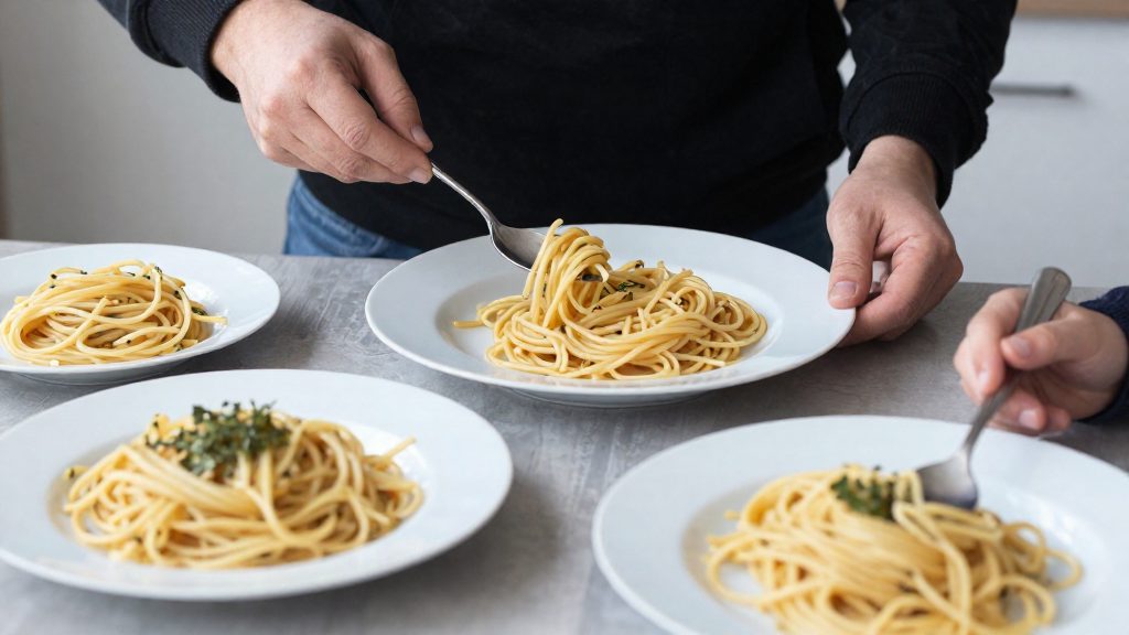 How should you adjust for children and big appetites?