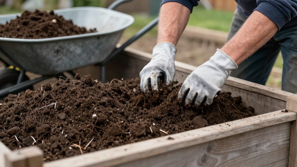 Why should you allow extra soil for settling?