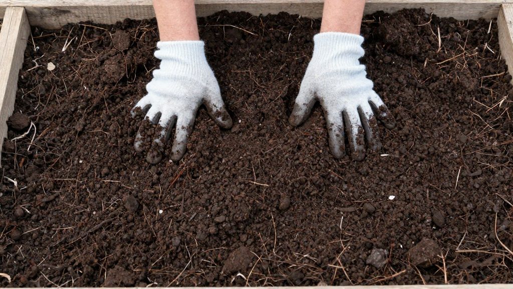 ¿Cuánto compost necesita un bancal de huerto?