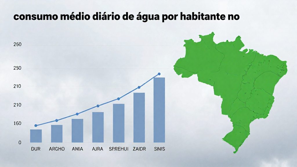 O que representa a média nacional de 152,1 litros?