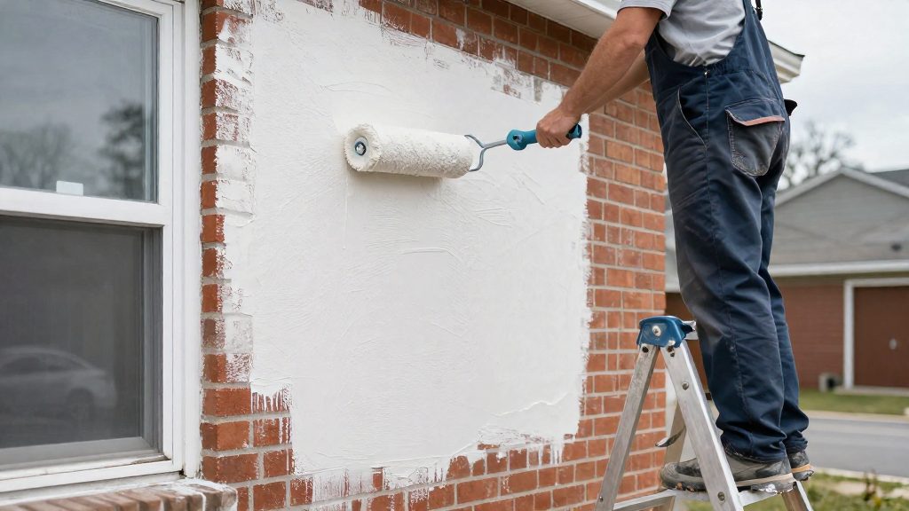 How much paint does an exterior wall need?