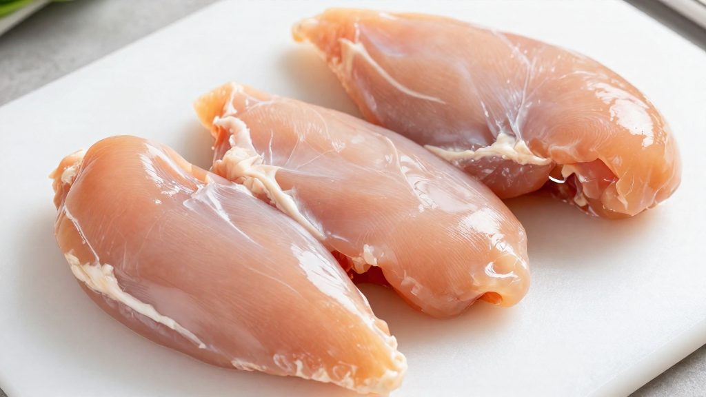 Chicken breast portion calculator with worked examples