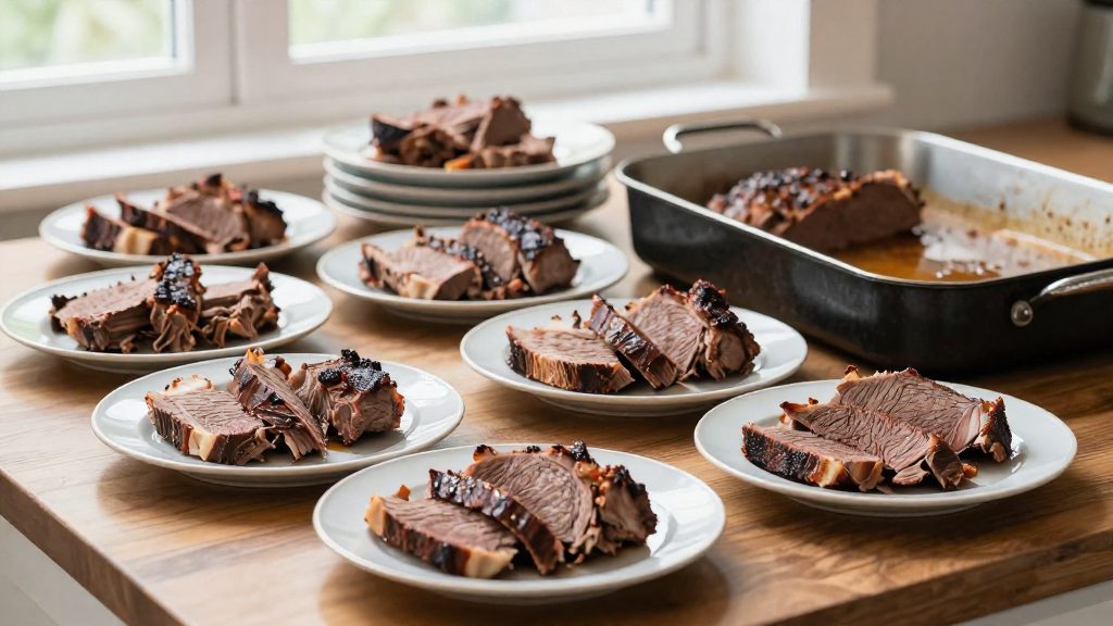 Combien de viande rôtie prévoir pour 8 personnes ?