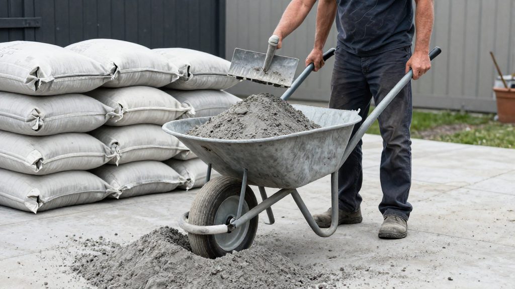 Come si calcola la sabbia per 25 kg di cemento?
