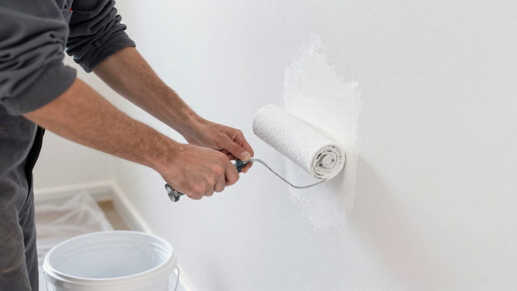Quando si può dare la pittura sull'intonaco nuovo?