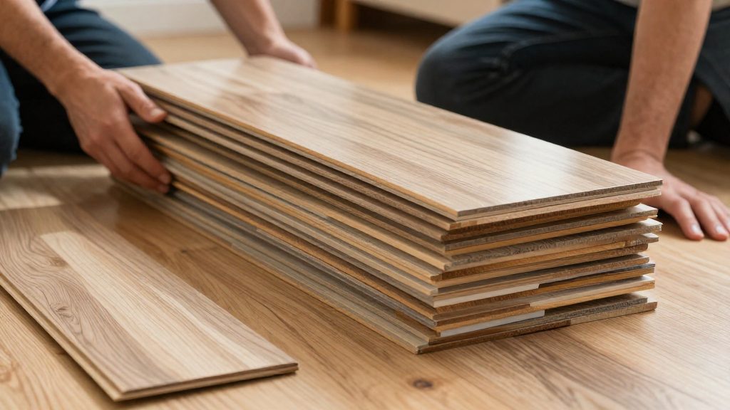 Esempio svolto: quante scatole per 5,20 × 3,80 m?