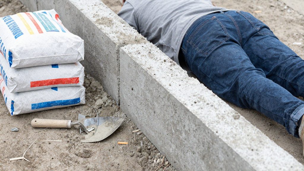 Esempio svolto: muretto di 6 metri per 1 metro