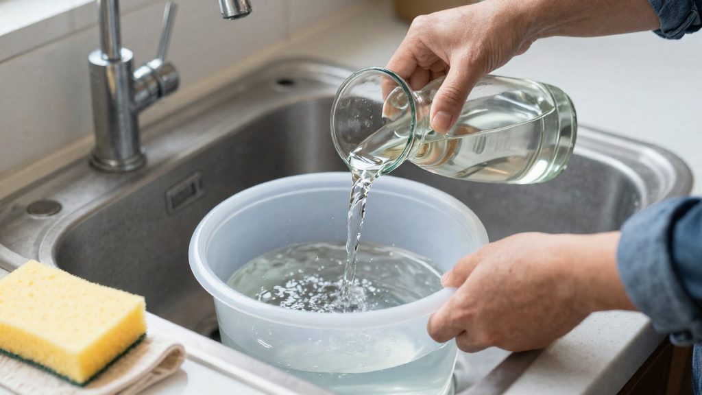 Quanto aceto per litro d'acqua usare?