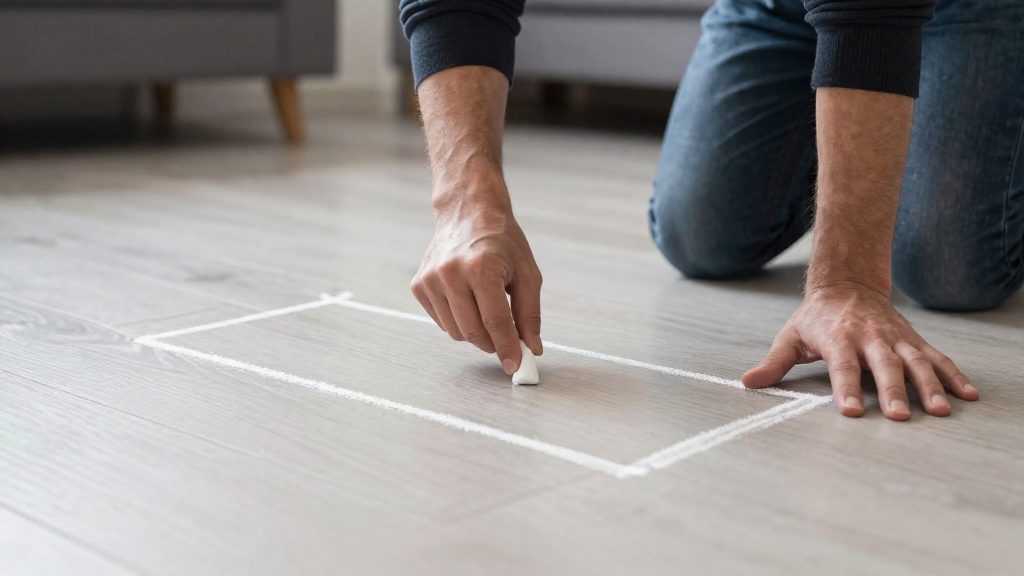 Como medir a área de 10 m² antes do cálculo?
