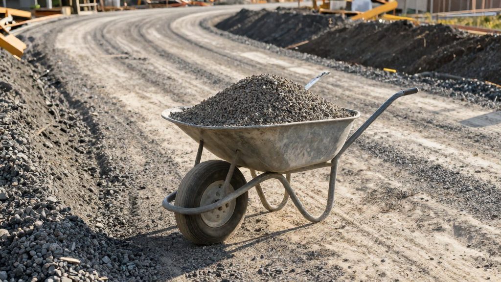Wie berechne ich die Splitmenge für einen Schotterweg?